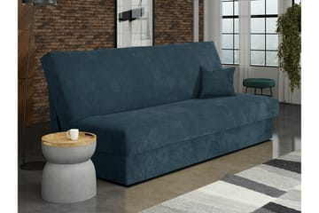 Denegal liten 3-sits Bäddsoffa Längsbäddad i Manchester - Mörkblå/Marin - Möbler - Soffa - Bäddsoffa - 3 sits bäddsoffa