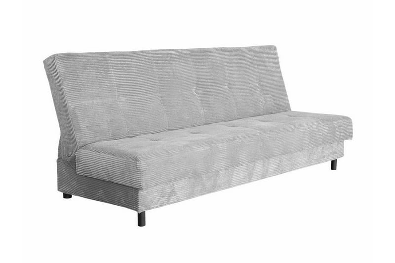 Denegal liten 3-sits Bäddsoffa Längsbäddad i Tyg, Ljusgrå/Mörkgrå