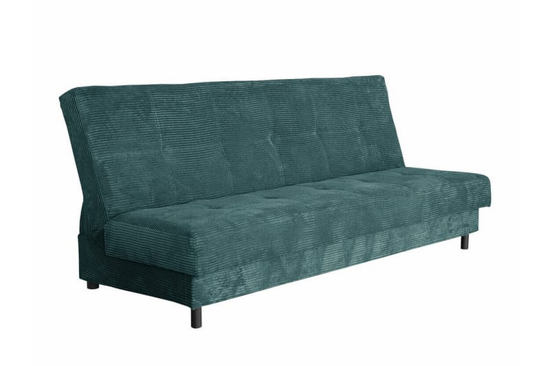 Denegal liten 3-sits Bäddsoffa Längsbäddad i Tyg, Turkos