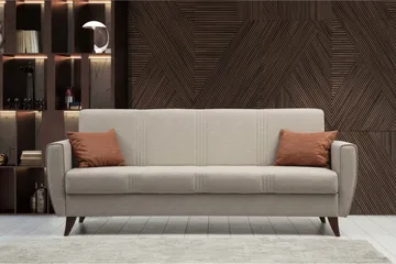 Dewan Bäddsoffa 3-sits - Beige - Möbler - Soffa - Bäddsoffa - 3 sits bäddsoffa