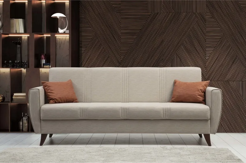 Dewan Bäddsoffa 3-sits - Beige - Möbler - Soffa - Bäddsoffa - 3 sits bäddsoffa
