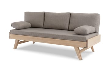 Divanbäddsoffa Notte Ram 190 cm Björk - Kiteen Huonekalut - Möbler - Soffa - Bäddsoffa - 3 sits bäddsoffa