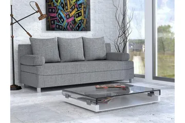 Dover Bäddsoffa 192x80x80 cm - Grå - Möbler - Soffa - Bäddsoffa - 3 sits bäddsoffa