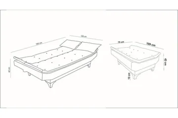 Elsis Bäddsoffa 3-sits - Grå - Möbler - Soffa - Bäddsoffa - 3 sits bäddsoffa