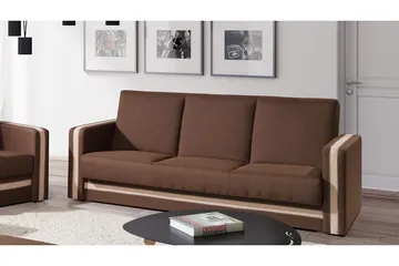 Euforia Bäddsoffa 222x88x89 cm - Brun - Möbler - Soffa - Bäddsoffa - 3 sits bäddsoffa