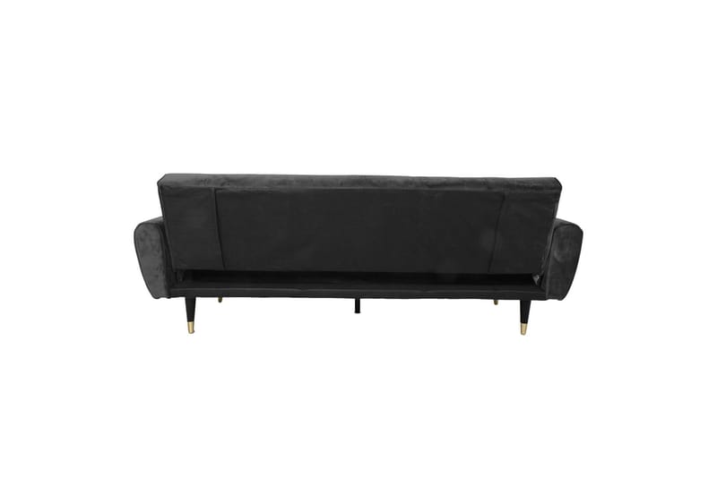 Falun Bäddsoffa 214x83 cm Grå Sammet - Möbler - Soffa - Bäddsoffa - 3 sits bäddsoffa