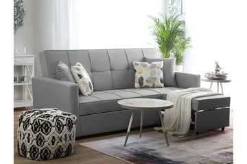 Glomma Bäddsoffa 207 cm - Grå - Möbler - Soffa - Bäddsoffa - 3 sits bäddsoffa