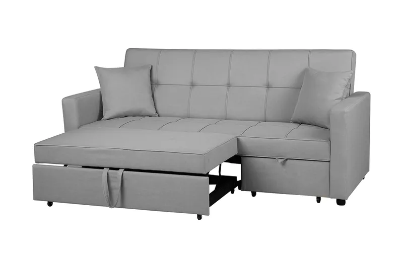 Glomma Bäddsoffa 207 cm - Grå - Möbler - Soffa - Bäddsoffa - 3 sits bäddsoffa