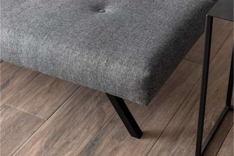 Hetalia 3-sits Längsbäddad Bäddsoffa 102x180 cm i Tyg - Grå - Möbler - Soffa - Bäddsoffa - 3 sits bäddsoffa