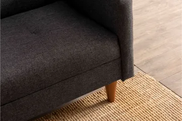 Hiko Bäddsoffa - Mörkgrå - Möbler - Soffa - Bäddsoffa - 3 sits bäddsoffa