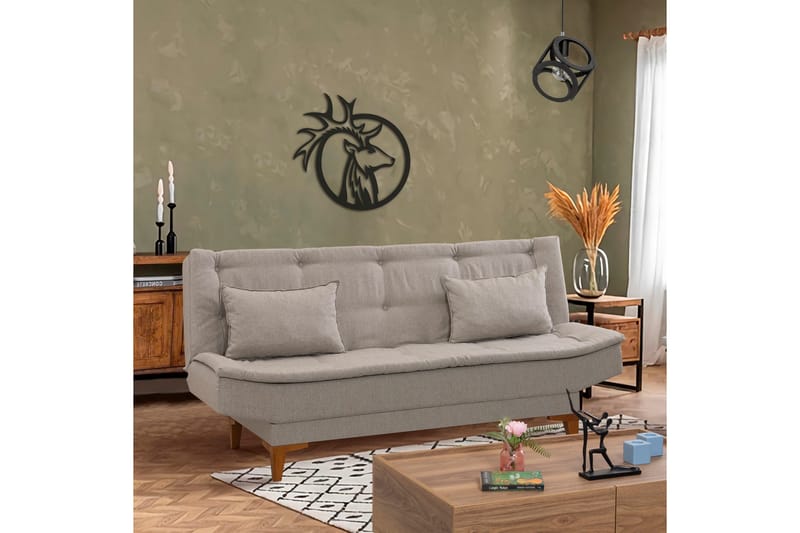 Hunterville Bäddsoffa 3-sits 106x186 - Cream - Möbler - Soffa - Bäddsoffa - 3 sits bäddsoffa