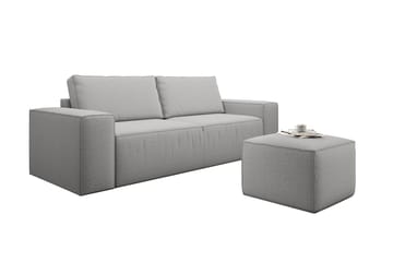Kamli Bäddsoffa 3-sits med Förvaring - Ljusgrå - Möbler - Soffa - Bäddsoffa - 3 sits bäddsoffa