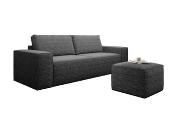 Kamli Bäddsoffa 3-sits med Förvaring - Mörkgrå - Möbler - Soffa - Bäddsoffa - 3 sits bäddsoffa