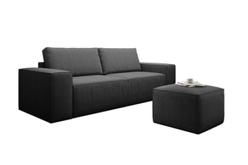 Kamli Bäddsoffa 3-sits med Förvaring - Mörkgrå - Möbler - Soffa - Bäddsoffa - 3 sits bäddsoffa