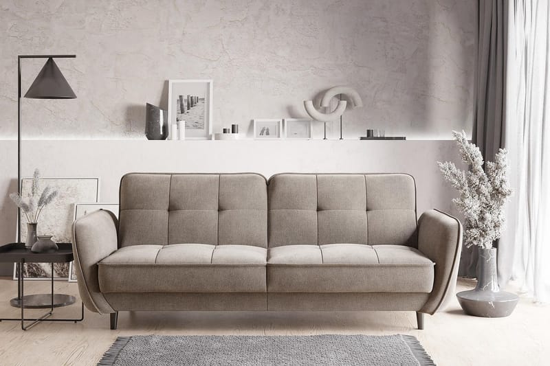 Katsuya Bäddsoffa 3-sits - Beige - Möbler - Soffa - Bäddsoffa - 3 sits bäddsoffa