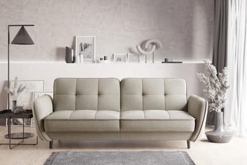 Katsuya Bäddsoffa 3-sits - Beige/Vit - Möbler - Soffa - Bäddsoffa - 3 sits bäddsoffa