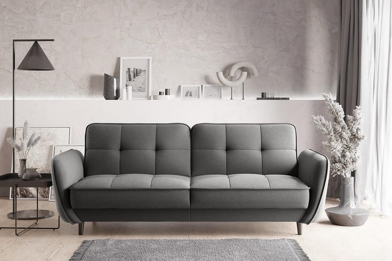 Katsuya Bäddsoffa 3-sits - Grå - Möbler - Soffa - Bäddsoffa - 3 sits bäddsoffa