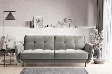 Katsuya Bäddsoffa 3-sits - Ljusgrå - Möbler - Soffa - Bäddsoffa - 3 sits bäddsoffa