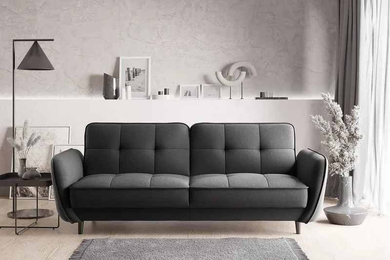Katsuya Bäddsoffa 3-sits - Mörkgrå - Möbler - Soffa - Bäddsoffa - 3 sits bäddsoffa
