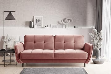 Katsuya Bäddsoffa 3-sits - Rosa - Möbler - Soffa - Bäddsoffa - 3 sits bäddsoffa