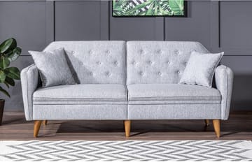 Keena Bäddsoffa 3-sits - Grå - Möbler - Soffa - Bäddsoffa - 3 sits bäddsoffa