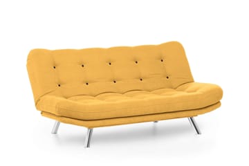 Kingaroy Bäddsoffa 3-sits 200x104 cm - Senapsgul - Möbler - Soffa - Bäddsoffa - 3 sits bäddsoffa