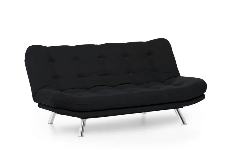 Kingaroy Bäddsoffa 3-sits 200x104 cm - Svart - Möbler - Soffa - Bäddsoffa - 3 sits bäddsoffa