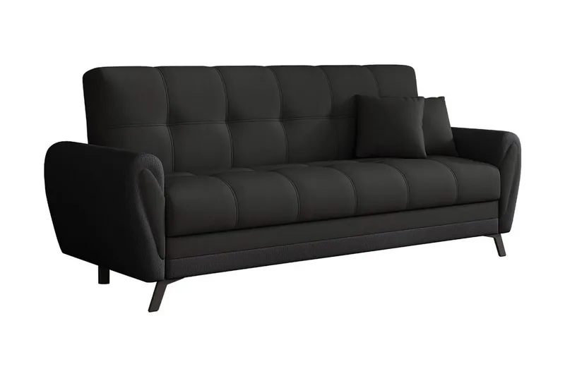 Laterse 3-sits Bäddsoffa, Svart
