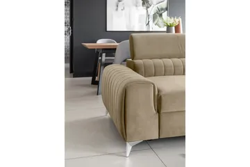 Laurece Bäddsoffa 3-sits - Beige - Möbler - Soffa - Bäddsoffa - 3 sits bäddsoffa