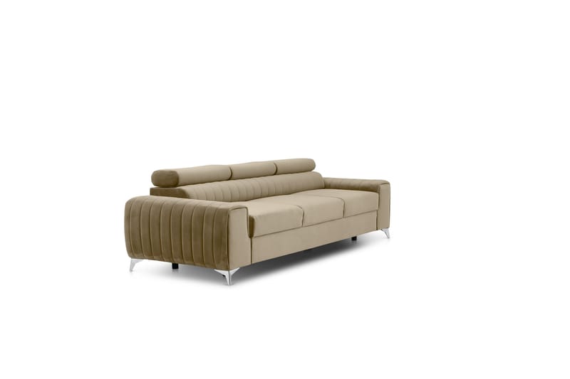 Laurece Bäddsoffa 3-sits - Beige - Möbler - Soffa - Bäddsoffa - 3 sits bäddsoffa