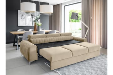 Laurece Bäddsoffa 3-sits - Beige - Möbler - Soffa - Bäddsoffa - 3 sits bäddsoffa