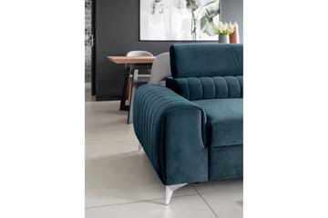 Laurece Bäddsoffa 3-sits - Blå - Möbler - Soffa - Bäddsoffa - 3 sits bäddsoffa