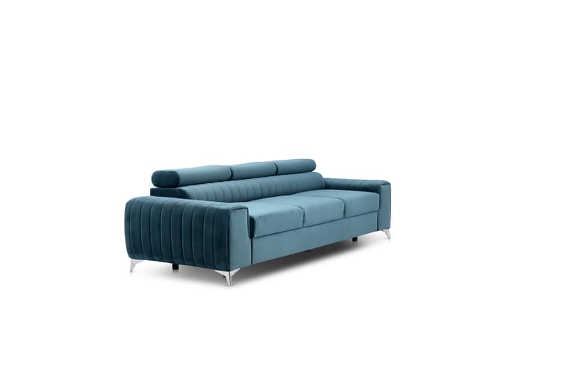 Laurece Bäddsoffa 3-sits - Blå - Möbler - Soffa - Bäddsoffa - 3 sits bäddsoffa