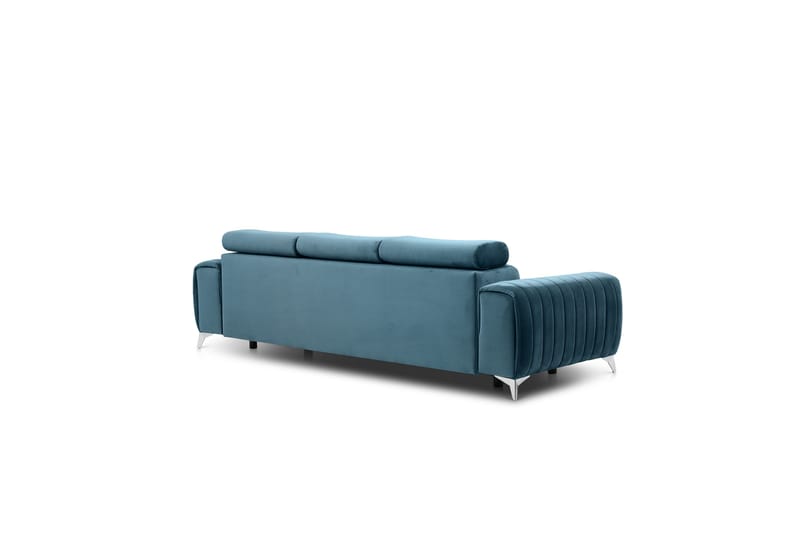 Laurece Bäddsoffa 3-sits - Blå - Möbler - Soffa - Bäddsoffa - 3 sits bäddsoffa