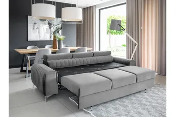 Laurece Bäddsoffa 3-sits - Grå - Möbler - Soffa - Bäddsoffa - 3 sits bäddsoffa