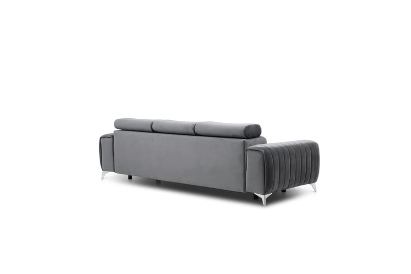 Laurece Bäddsoffa 3-sits - Grå - Möbler - Soffa - Bäddsoffa - 3 sits bäddsoffa