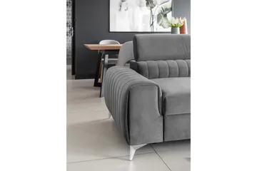 Laurece Bäddsoffa 3-sits - Grå - Möbler - Soffa - Bäddsoffa - 3 sits bäddsoffa