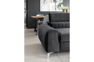 Laurece Bäddsoffa 3-sits - Grå - Möbler - Soffa - Bäddsoffa - 3 sits bäddsoffa