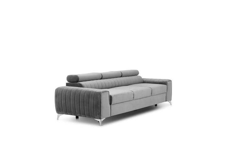 Laurece Bäddsoffa 3-sits - Grå - Möbler - Soffa - Bäddsoffa - 3 sits bäddsoffa