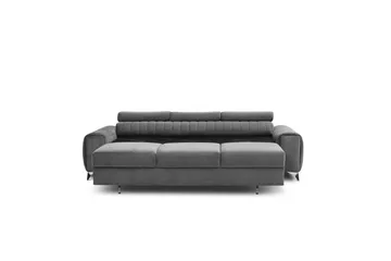 Laurece Bäddsoffa 3-sits - Grå - Möbler - Soffa - Bäddsoffa - 3 sits bäddsoffa
