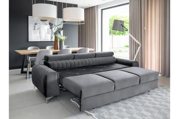 Laurece Bäddsoffa 3-sits - Grå - Möbler - Soffa - Bäddsoffa - 3 sits bäddsoffa