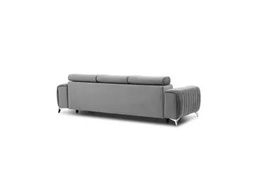Laurece Bäddsoffa 3-sits - Grå - Möbler - Soffa - Bäddsoffa - 3 sits bäddsoffa