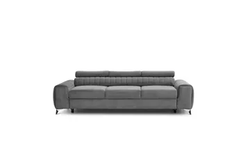 Laurece Bäddsoffa 3-sits - Grå - Möbler - Soffa - Bäddsoffa - 3 sits bäddsoffa