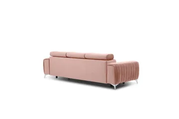 Laurece Bäddsoffa 3-sits - Rosa - Möbler - Soffa - Bäddsoffa - 3 sits bäddsoffa