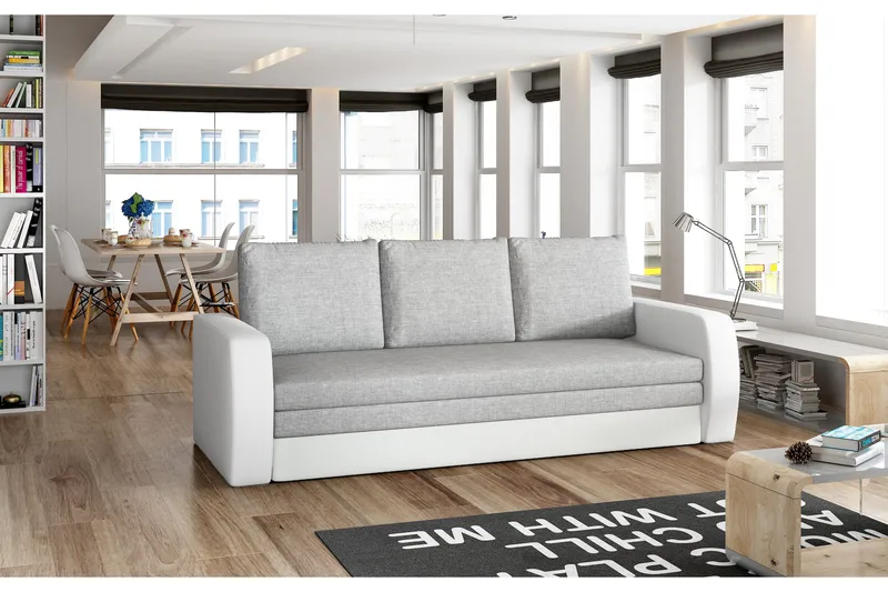 Lerma Bäddsoffa, Grå/Vit