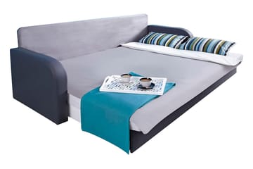 Lido Bäddsoffa 208x75x86 cm - Grå - Möbler - Soffa - Bäddsoffa - 3 sits bäddsoffa