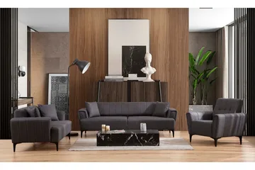 Lilesville 3-sits Bäddsoffa - Mörkgrå - Möbler - Soffa - Bäddsoffa - 3 sits bäddsoffa