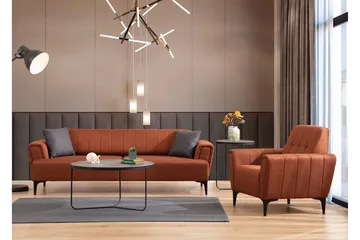 Lilesville 3-sits Bäddsoffa - Röd - Möbler - Soffa - Bäddsoffa - 3 sits bäddsoffa