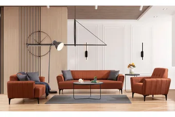 Lilesville 3-sits Bäddsoffa - Röd - Möbler - Soffa - Bäddsoffa - 3 sits bäddsoffa