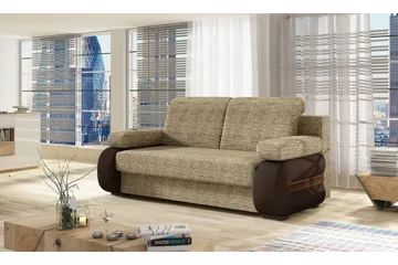 Madrido Bäddsoffa - Beige/Brun - Möbler - Soffa - Bäddsoffa - 3 sits bäddsoffa